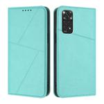 For Redmi Note 11 / 11S 4G Global Strong Magnetic Frosted Flip Leather Phone Case(Light Blue)