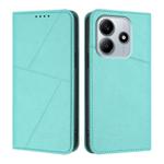 For Redmi Note 14 4G 163.25mm Strong Magnetic Frosted Flip Leather Phone Case(Light Blue)