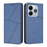 For Redmi Note 14 5G Strong Magnetic Frosted Flip Leather Phone Case(Royal Blue)