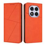 For Redmi Note 14 Pro 4G Strong Magnetic Frosted Flip Leather Phone Case(Orange)