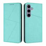 For Samsung Galaxy S25 5G / S24 5G Strong Magnetic Frosted Flip Leather Phone Case(Light Blue)