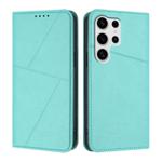For Samsung Galaxy S25 Ultra 5G Strong Magnetic Frosted Flip Leather Phone Case(Light Blue)