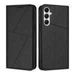 For Samsung Galaxy S24 FE 5G Strong Magnetic Frosted Flip Leather Phone Case(Black)