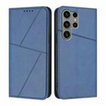 For Samsung Galaxy S23 Ultra 5G Strong Magnetic Frosted Flip Leather Phone Case(Royal Blue)