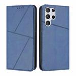 For Samsung Galaxy S22 Ultra 5G Strong Magnetic Frosted Flip Leather Phone Case(Royal Blue)