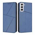 For Samsung Galaxy S21+ 5G Strong Magnetic Frosted Flip Leather Phone Case(Royal Blue)