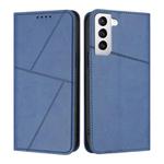 For Samsung Galaxy S21 5G Strong Magnetic Frosted Flip Leather Phone Case(Royal Blue)