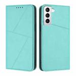 For Samsung Galaxy S21 5G Strong Magnetic Frosted Flip Leather Phone Case(Light Blue)