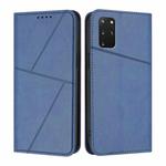 For Samsung Galaxy S20+ Strong Magnetic Frosted Flip Leather Phone Case(Royal Blue)