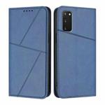 For Samsung Galaxy S20 FE Strong Magnetic Frosted Flip Leather Phone Case(Royal Blue)