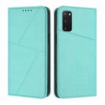For Samsung Galaxy S20 FE Strong Magnetic Frosted Flip Leather Phone Case(Light Blue)