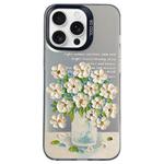 For iPhone 13 Pro Max Flower Series Color Silver TPU Hybrid PC Phone Case(Daisy CK120)