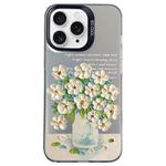 For iPhone 11 Pro Max Flower Series Color Silver TPU Hybrid PC Phone Case(Daisy CK120)