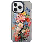 For iPhone 11 Pro Flower Series Color Silver TPU Hybrid PC Phone Case(Colorful Flowers CK114)