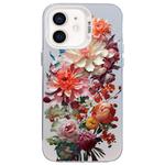 For iPhone 11 Flower Series Color Silver TPU Hybrid PC Phone Case(Colorful Flowers CW115)