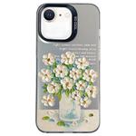 For iPhone SE 2022 / SE 2020 / 8 / 7 Flower Series Color Silver TPU Hybrid PC Phone Case(Daisy CK120)