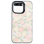 For iPhone 8 Plus / 7 Plus Flower Series Color Silver TPU Hybrid PC Phone Case(Tulip CK121)