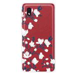 For Samsung Galaxy A1 Core Shockproof Painted Transparent TPU Protective Case(Magnolia)