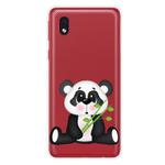 For Samsung Galaxy A1 Core Shockproof Painted Transparent TPU Protective Case(Bamboo Bear)