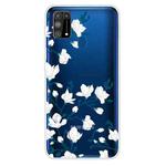 For Samsung Galaxy M31 Shockproof Painted Transparent TPU Protective Case(Magnolia)