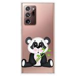 For Samsung Galaxy Note20 Ultra Shockproof Painted Transparent TPU Protective Case(Bamboo Bear)
