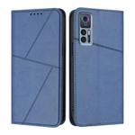 For TCL 30 5G / TCL 30+ Strong Magnetic Frosted Flip Leather Phone Case(Royal Blue)