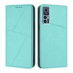 For TCL 30 5G / TCL 30+ Strong Magnetic Frosted Flip Leather Phone Case(Light Blue)