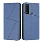 For TCL 30 XE 5G Strong Magnetic Frosted Flip Leather Phone Case(Royal Blue)