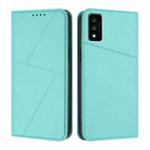 For TCL 30T Strong Magnetic Frosted Flip Leather Phone Case(Light Blue)