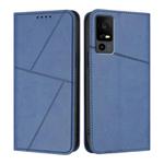 For TCL 40 R 5G Strong Magnetic Frosted Flip Leather Phone Case(Royal Blue)