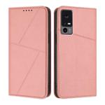 For TCL 40 XE / 40 X / 40 NxtPaper 5G Strong Magnetic Frosted Flip Leather Phone Case(Pink)