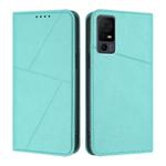 For TCL 40 XL Strong Magnetic Frosted Flip Leather Phone Case(Light Blue)