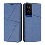 For TCL 50 5G / 50 XE / 50 XE NxtPaper Strong Magnetic Frosted Flip Leather Phone Case(Royal Blue)
