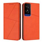 For TCL 50 5G / 50 XE / 50 XE NxtPaper Strong Magnetic Frosted Flip Leather Phone Case(Orange)