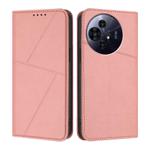 For TCL 50 NxtPaper Strong Magnetic Frosted Flip Leather Phone Case(Pink)
