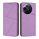 For TCL 50 Pro NxtPaper Strong Magnetic Frosted Flip Leather Phone Case(Light Purple)