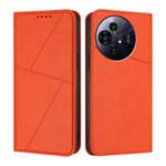For TCL 50 Pro NxtPaper Strong Magnetic Frosted Flip Leather Phone Case(Orange)