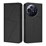 For TCL 50 Pro NxtPaper Strong Magnetic Frosted Flip Leather Phone Case(Black)