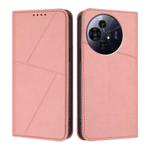 For TCL 50 Pro NxtPaper Strong Magnetic Frosted Flip Leather Phone Case(Pink)