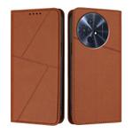 For TCL 50 XL 5G / 50 XL NxtPaper 5G Strong Magnetic Frosted Flip Leather Phone Case(Coffee Color)