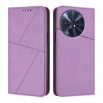 For TCL 50 XL 5G / 50 XL NxtPaper 5G Strong Magnetic Frosted Flip Leather Phone Case(Light Purple)