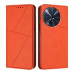 For TCL 50 XL 5G / 50 XL NxtPaper 5G Strong Magnetic Frosted Flip Leather Phone Case(Orange)
