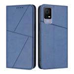 For TCL 405 / 406 / 408 Strong Magnetic Frosted Flip Leather Phone Case(Royal Blue)