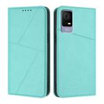 For TCL 405 / 406 / 408 Strong Magnetic Frosted Flip Leather Phone Case(Light Blue)