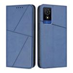 For TCL 501 Strong Magnetic Frosted Flip Leather Phone Case(Royal Blue)