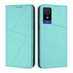 For TCL 501 Strong Magnetic Frosted Flip Leather Phone Case(Light Blue)