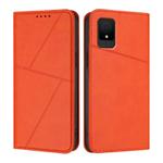 For TCL 502 / TCL K11 Strong Magnetic Frosted Flip Leather Phone Case(Orange)