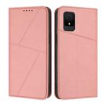For TCL 502 / TCL K11 Strong Magnetic Frosted Flip Leather Phone Case(Pink)