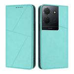 For TCL 503 Strong Magnetic Frosted Flip Leather Phone Case(Light Blue)