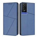 For TCL 505 Strong Magnetic Frosted Flip Leather Phone Case(Royal Blue)